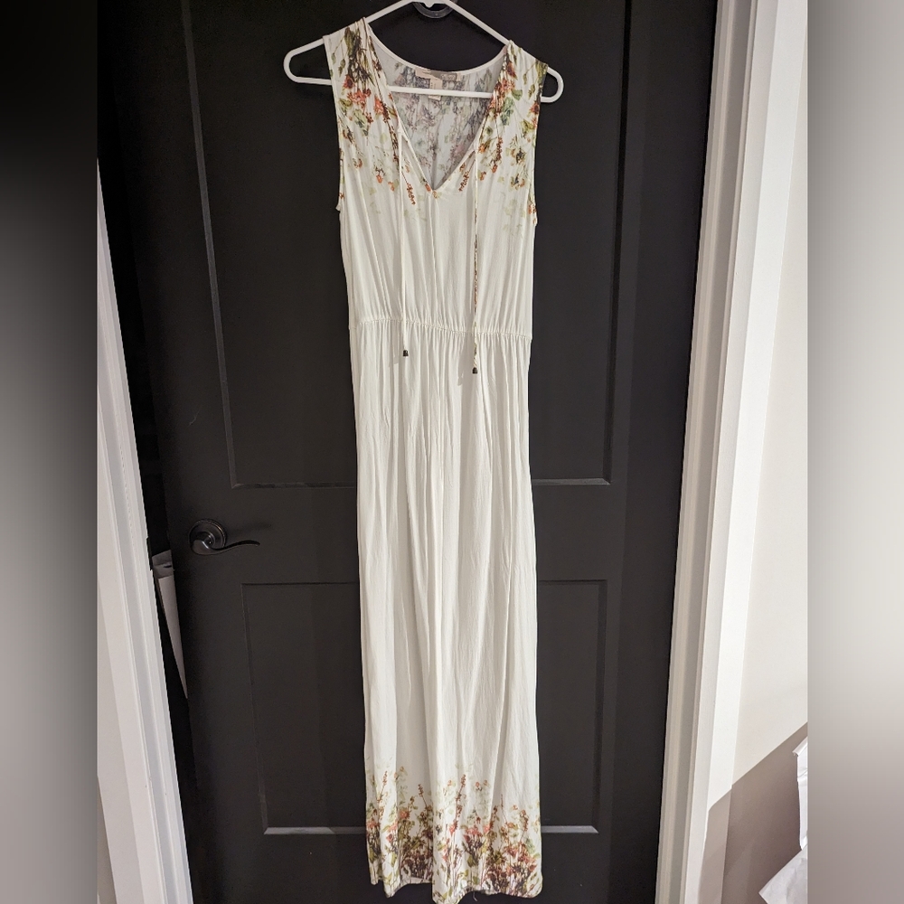 Dreamy white cottage core maxi dress